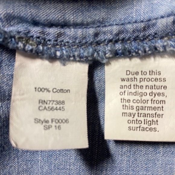 Madewell Denim Tunic Top. Size S - Picture 8 of 11